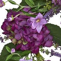 24” Purple Hydrangea Wreath