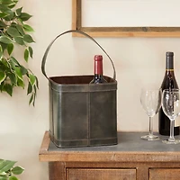 Blue Modern Wine Holder, 9" x 9" x 17"