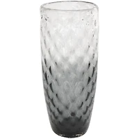 21" Black Ombre Handmade Glass Vase