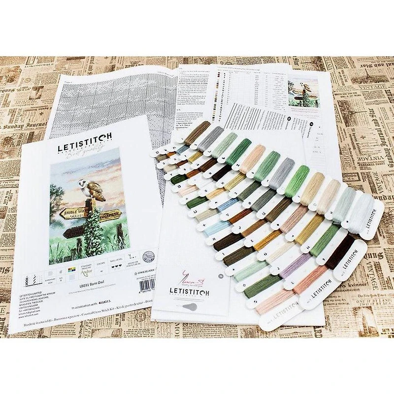 Letistitch Barn Owl Counted Cross Stitch Kit