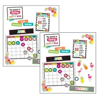 Schoolgirl Style™ Simply Stylish Tropical Pineapple Calendar Bulletin Board Set, 2ct.