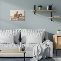 Stupell Industries Cowboy Fields And Farm Western Painting Canvas Wall Art