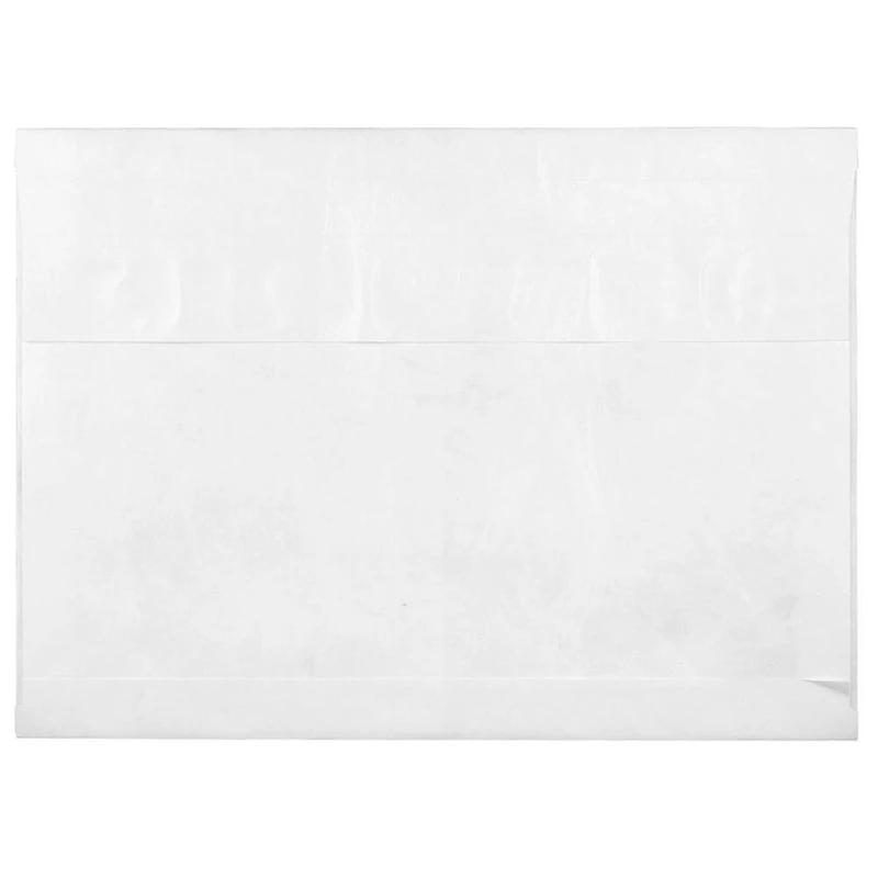 JAM Paper White Tyvek® Expandable Peel & Seal Closure Booklet Envelopes