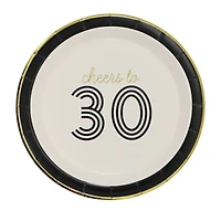 24 Packs: 8 ct. (192 total) 7" Cheers to Paper Dinner Plates by Celebrate It
