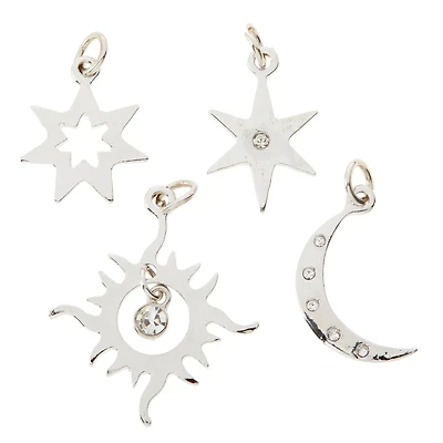 12 Packs: 4 ct. (48 total) Sun, Moon & Star Charms by Bead Landing™