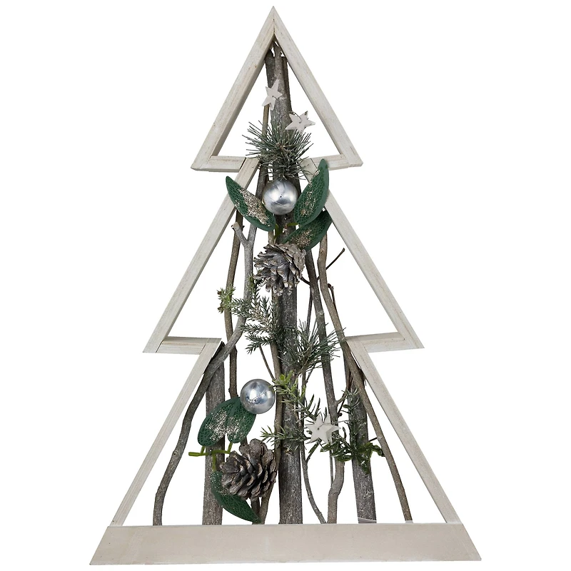17.5" Stars & Pinecones Christmas Tree Tabletop Décor