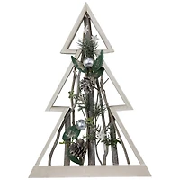17.5" Stars & Pinecones Christmas Tree Tabletop Décor