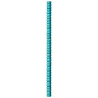 Turquoise Dyed Reconstituted Howlite Heishi Beads, 8mm by Bead Landing™