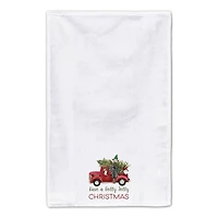 White Holly Jolly Christmas Tea Towel Set
