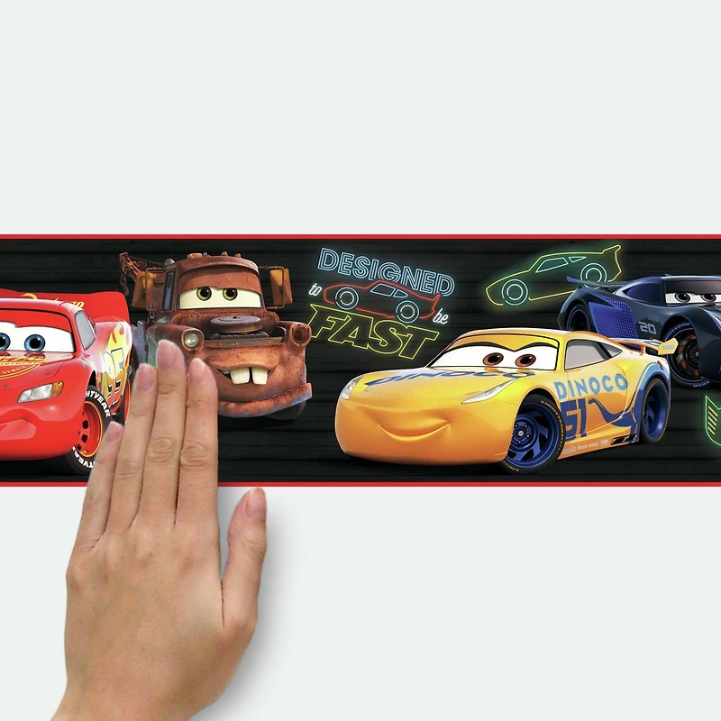 RoomMates Disney Pixar Cars Piston Cup Racing Peel & Stick Border