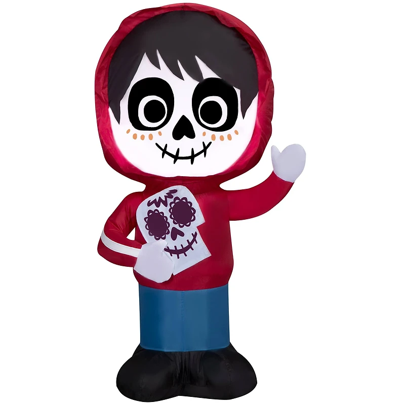 3.5ft. Airblown® Inflatable Halloween Miguel from Coco with Skull