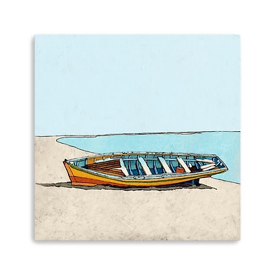 Three Boats Canvas Giclee