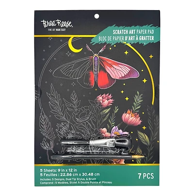 Brea Reese™ 9" x 12" Lunar Spring Scratch Art Paper Pad