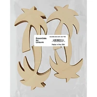 Essentials by Leisure Arts 24 Pack 2.75" x 4" Palm Tree Flat Wood Shape