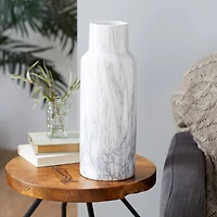White Stoneware Contemporary Vase