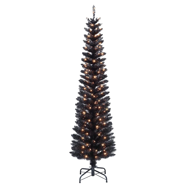 6ft. Pre-Lit Tinsel Artificial Tree