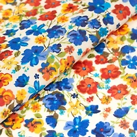 SINGER Retro Floral Cotton Lawn Fabric