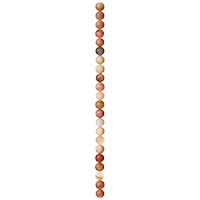 12 Pack: Orange & Pink Sunstone Round Beads, 8mm by Bead Landing™