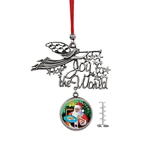 Joy to the World Santa Yule Tide Cheer JFK Half Dollar Ornament
