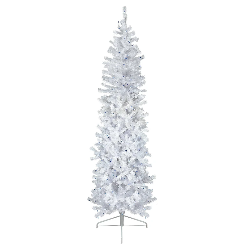 6.5ft. Pre-Lit Woodbury White Pine Artificial Christmas Tree