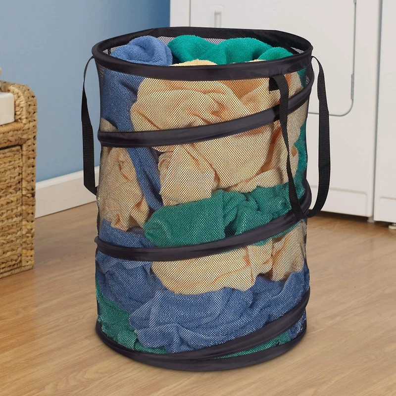 Household Essentials 25" Pop-Up Mesh Laundry Hamper