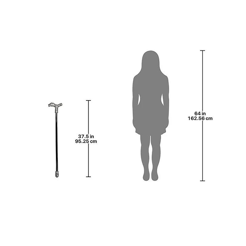 Design Toscano Dragonsthorne Collection 37.5" Protector Lion Walking Stick