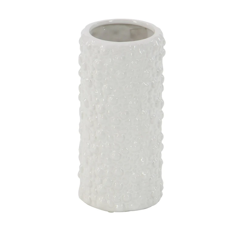 CosmoLiving by Cosmopolitan White Stoneware Modern Vase Set