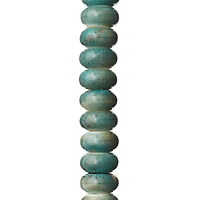 12 Pack: Aqua Ceramic Rondelle Beads, 14mm by Bead Landing™