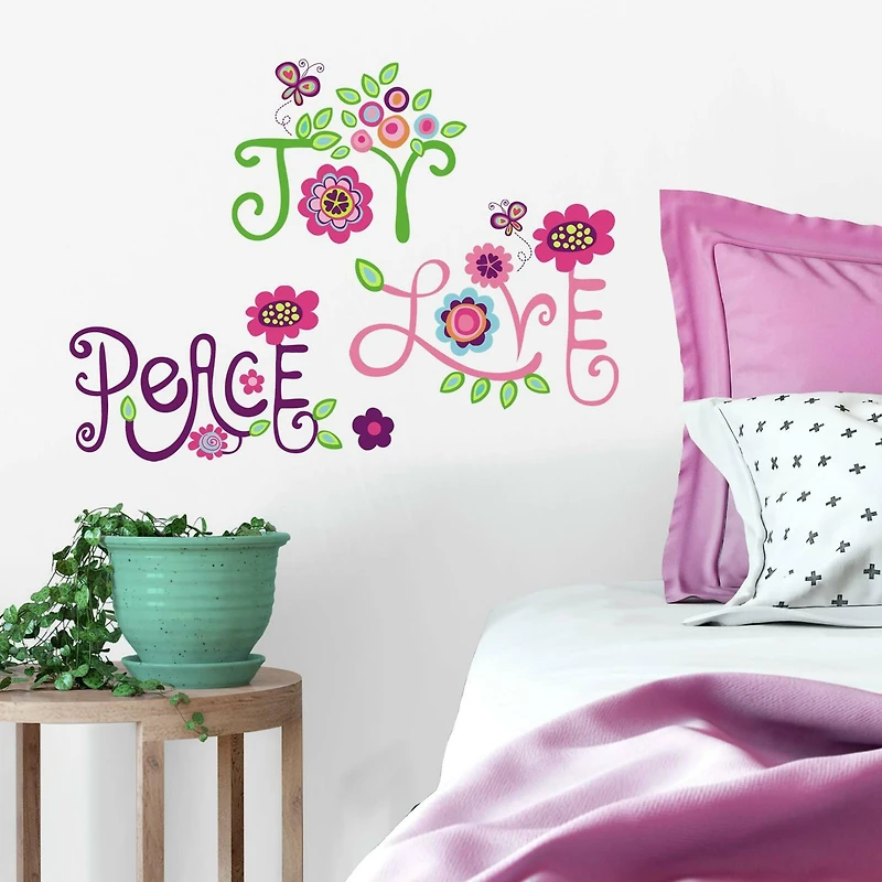 RoomMates Love, Joy, Peace Peel & Stick Wall Decals