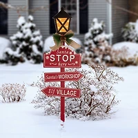 Glitzhome® 3.5ft. LED Christmas Yard Stake with Timer