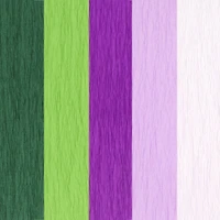 6" x 6.5" Greens & Purples Crepe Paper, 25 Sheets by Recollections™