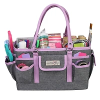 Everything Mary Purple Heather Deluxe Store & Tote Craft Organizer