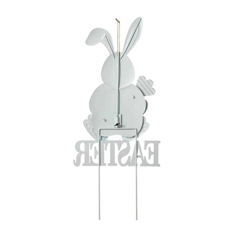 Glitzhome® 30" Easter Metal Bunny Yard Stake