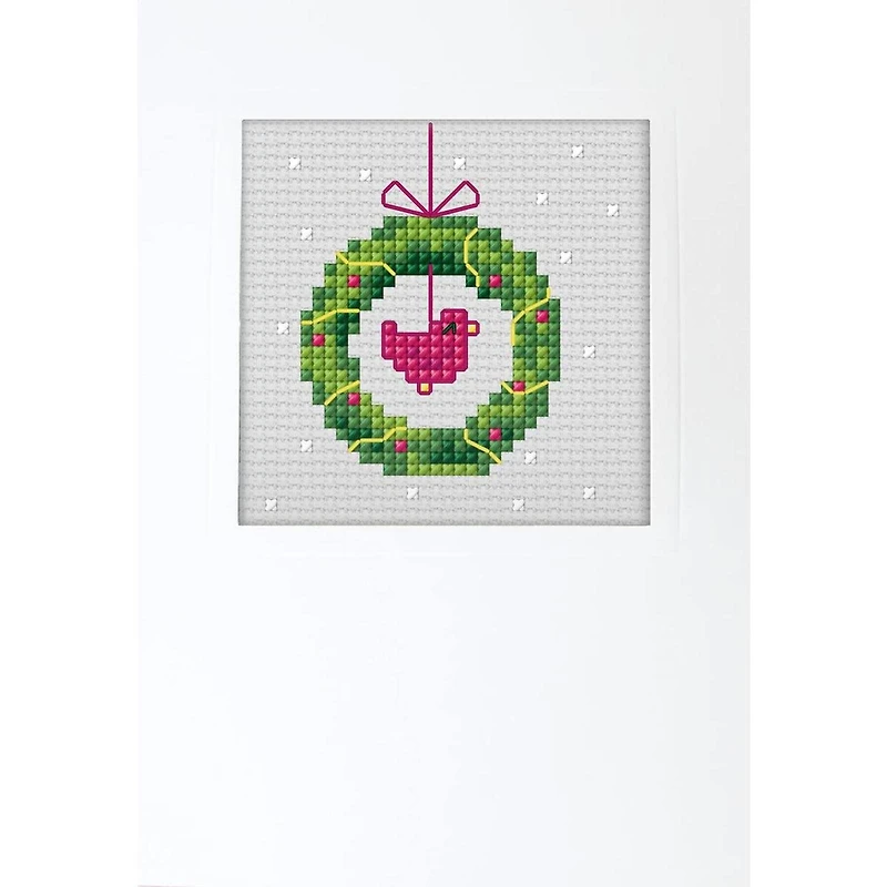 Orchidea Christmas Wreath Counted Cross Stitch Kit