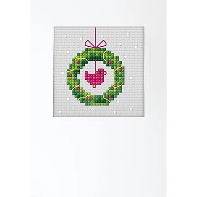 Orchidea Christmas Wreath Counted Cross Stitch Kit