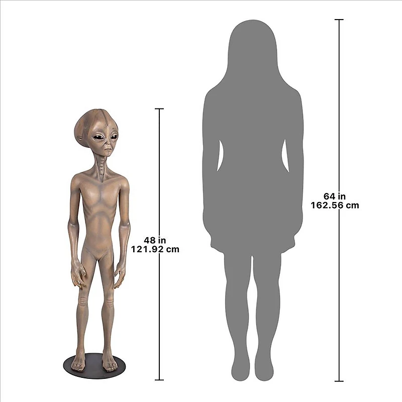 Design Toscano Area 51 Extraterrestrial Outer Space Alien Statue