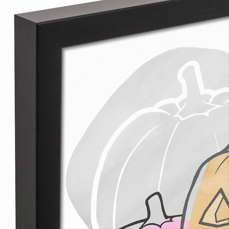 Boo to You Black Framed Canvas Wall Art