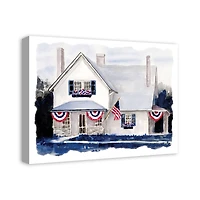 All American Home Canvas Wall Art
