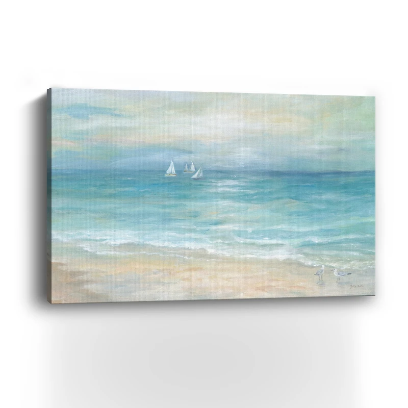 Island Beach Landscape Canvas Giclee