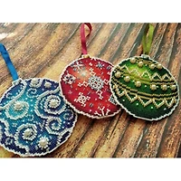 MP Studia Christmas Tree Ornament Plastic Canvas Counted Cross Stitch Kit