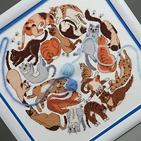 Crystal Art Counted Cross Stitch Kit Game Of Cats'