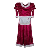 White & Purple Mrs. Claus Youth Costume Set