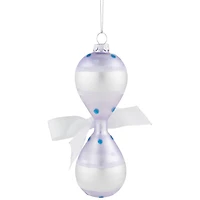 Baby Boy's First Christmas 2023 Glass Ornament - 5"