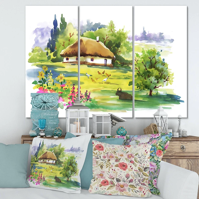 Designart - Rural House In Blossoming Greenlands