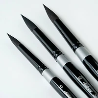 Silver Brush Limited Black Velvet® Large Round Brushes Set