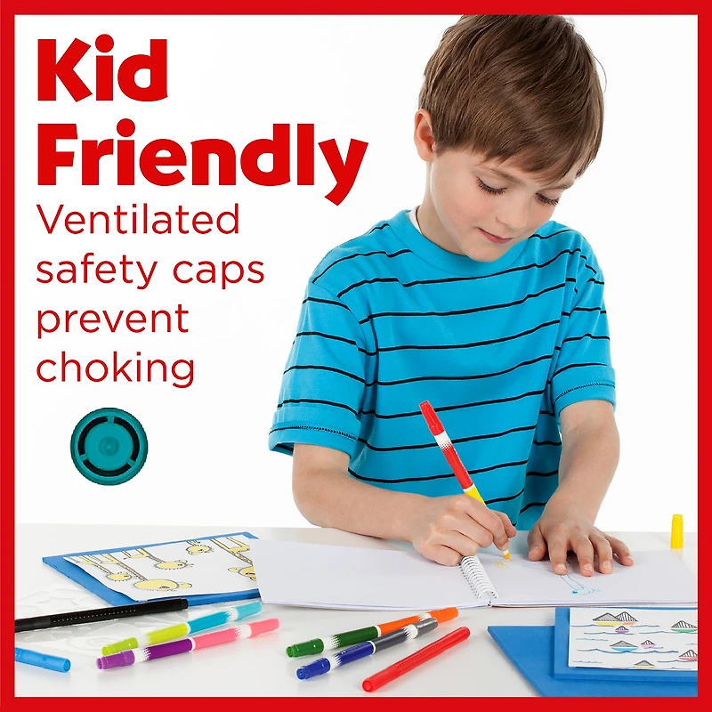 Faber-Castell DuoTip Washable Markers, 12ct.