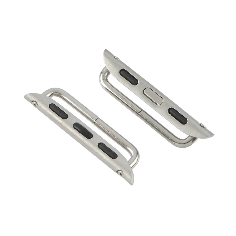 Rhodium Smart Watch Band Connectors, 4ct. by Bead Landing™