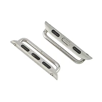 Rhodium Smart Watch Band Connectors, 4ct. by Bead Landing™