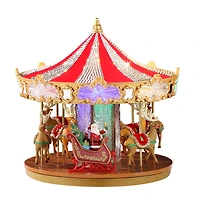 Mr. Christmas 12" Animated Crystal Very Merry Carousel