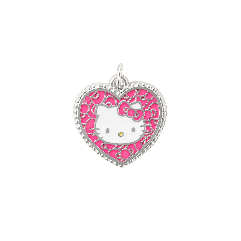 Hello Kitty® Pink Mosaic Heart Enamel Charm